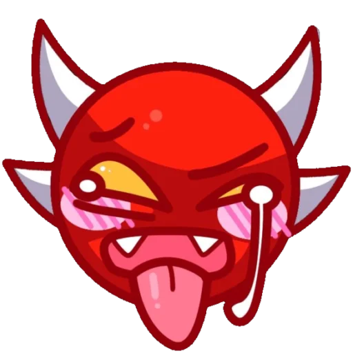 Sticker from the "Geometry dash faces" sticker pack