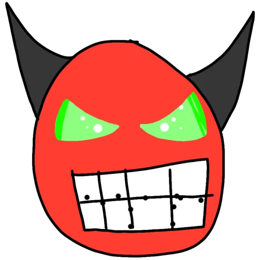 Sticker from the "Geometry dash faces" sticker pack