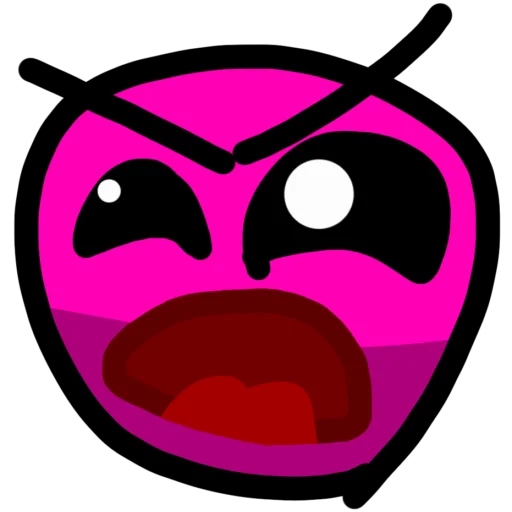 Sticker from the "Geometry dash faces" sticker pack