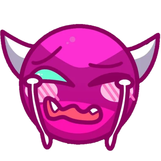 Sticker from the "Geometry dash faces" sticker pack