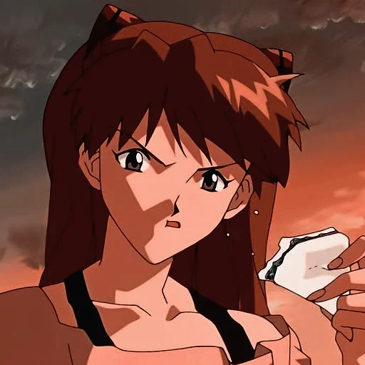 Sticker from the "Asuka Langley Soryu" sticker pack