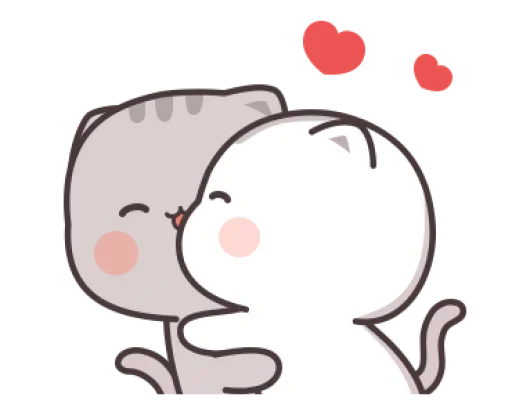 Sticker from the "Cute cats" sticker pack