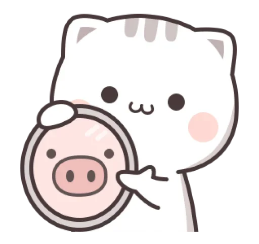 Sticker from the "Cute cats" sticker pack