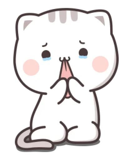 Sticker from the "Cute cats" sticker pack