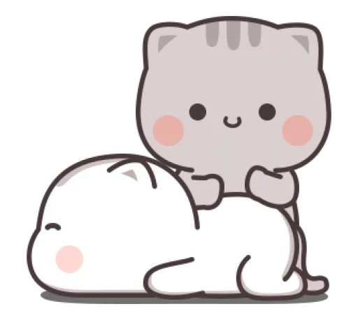 Sticker from the "Cute cats" sticker pack