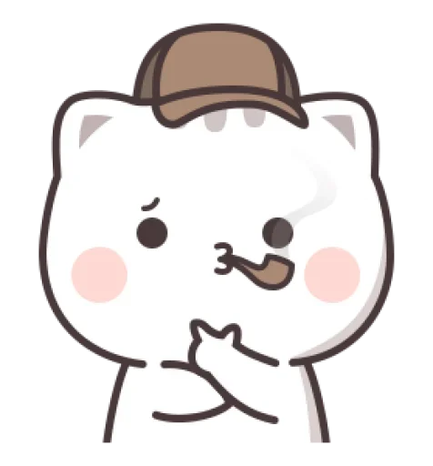 Sticker from the "Cute cats" sticker pack