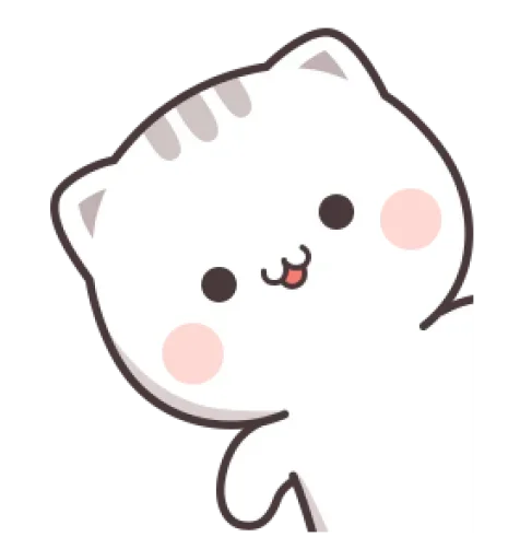 Sticker from the "Cute cats" sticker pack