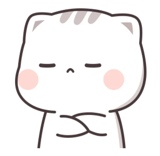 Sticker from the "Cute cats" sticker pack