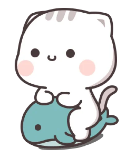 Sticker from the "Cute cats" sticker pack