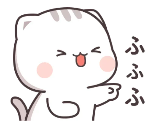 Sticker from the "Cute cats" sticker pack