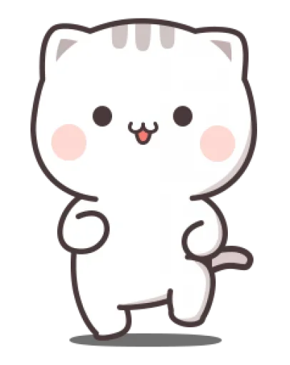 Sticker from the "Cute cats" sticker pack