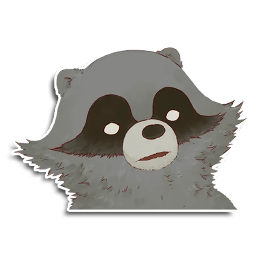 Sticker from the "Енот Аман" sticker pack