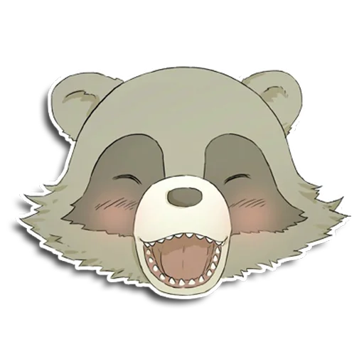 Sticker from the "Енот Аман" sticker pack