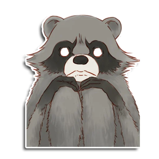 Sticker from the "Енот Аман" sticker pack