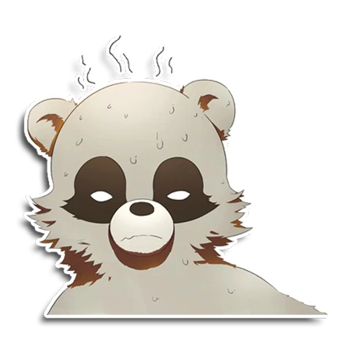 Sticker from the "Енот Аман" sticker pack