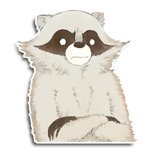 Sticker from the "Енот Аман" sticker pack