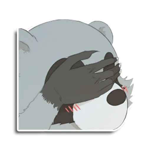 Sticker from the "Енот Аман" sticker pack