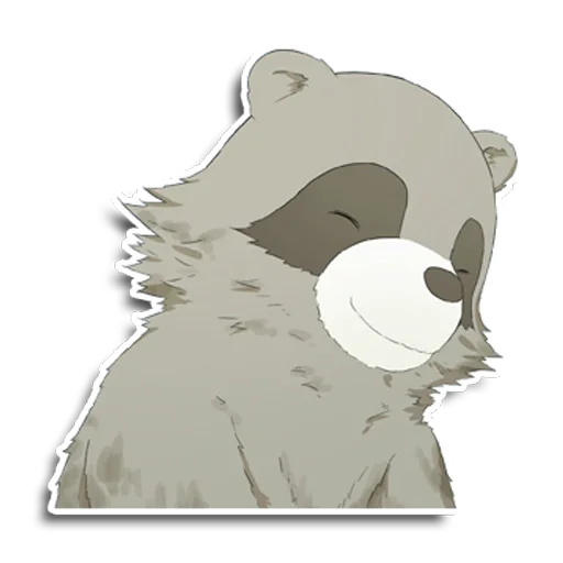 Sticker from the "Енот Аман" sticker pack