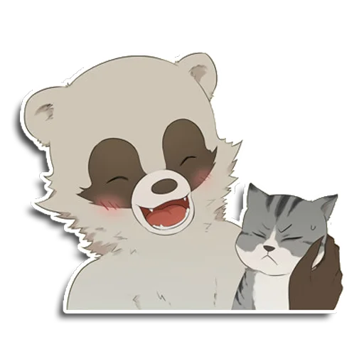 Sticker from the "Енот Аман" sticker pack