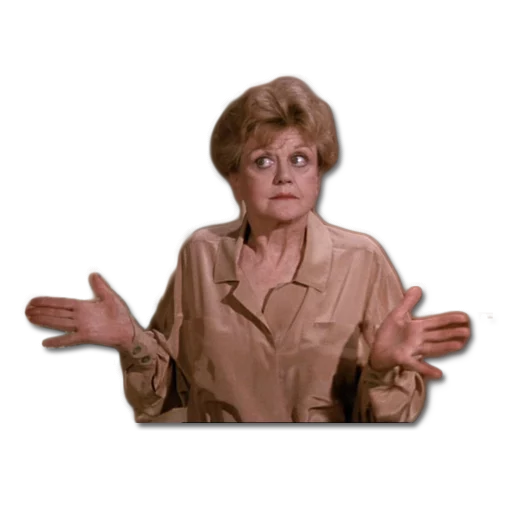 Sticker from the "Murder, She Wrote" sticker pack