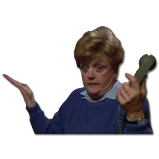 Sticker from the "Murder, She Wrote" sticker pack