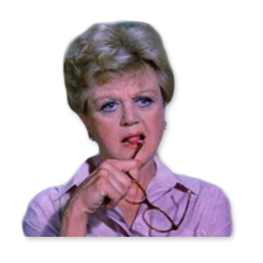 Sticker from the "Murder, She Wrote" sticker pack