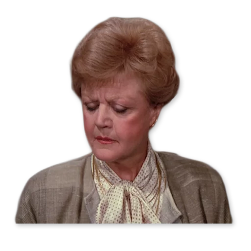 Sticker from the "Murder, She Wrote" sticker pack