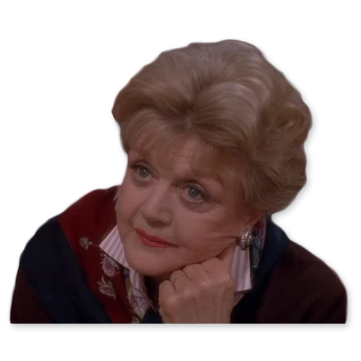 Sticker from the "Murder, She Wrote" sticker pack