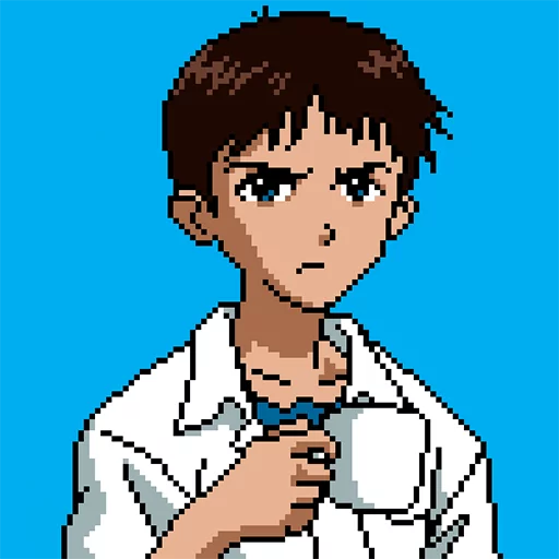 Стикер из набора "SHINJI WITH A FUCKING CUP"