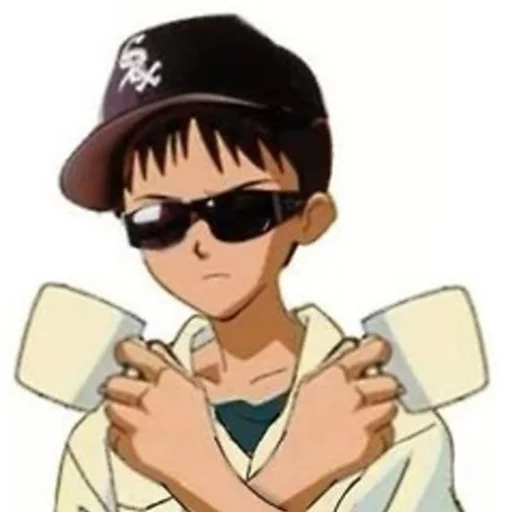 Sticker SHINJI WITH A FUCKING CUP