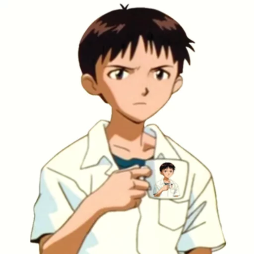 Стикер из набора "SHINJI WITH A FUCKING CUP"