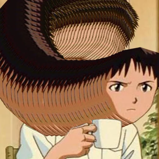 Стикер из набора "SHINJI WITH A FUCKING CUP"