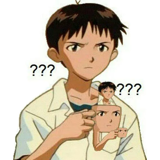 Sticker SHINJI WITH A FUCKING CUP