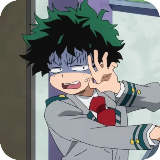 Sticker from the "Izuku Midoriya" sticker pack