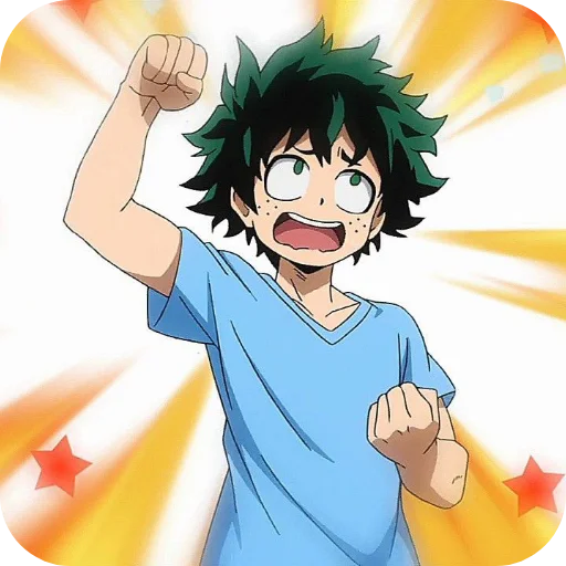 Sticker from the "Izuku Midoriya" sticker pack