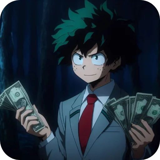 Sticker from the "Izuku Midoriya" sticker pack