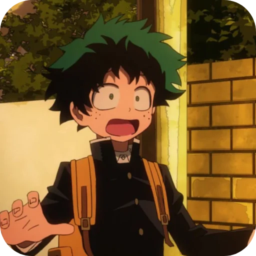 Sticker from the "Izuku Midoriya" sticker pack