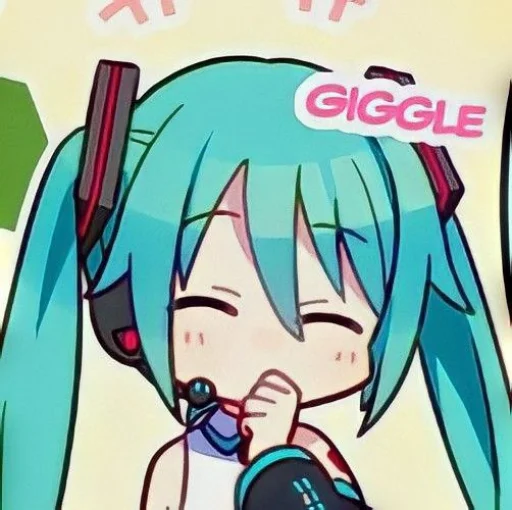 Sticker from the "Miku" sticker pack