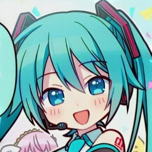 Sticker from the "Miku" sticker pack