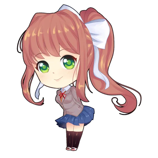 Sticker from the "Monika" sticker pack