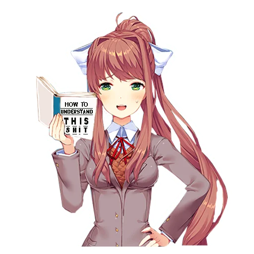 Sticker from the "Monika" sticker pack