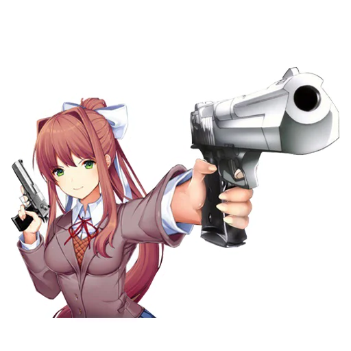 Sticker from the "Monika" sticker pack