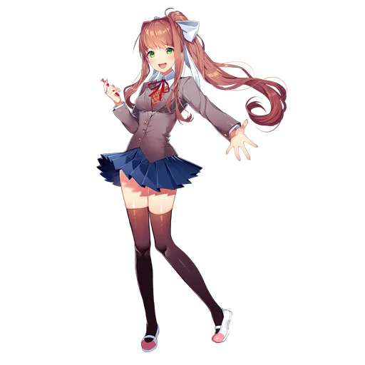 Sticker from the "Monika" sticker pack