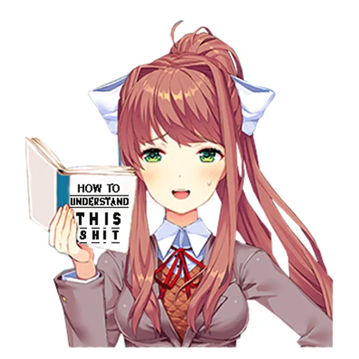 Sticker from the "Monika" sticker pack