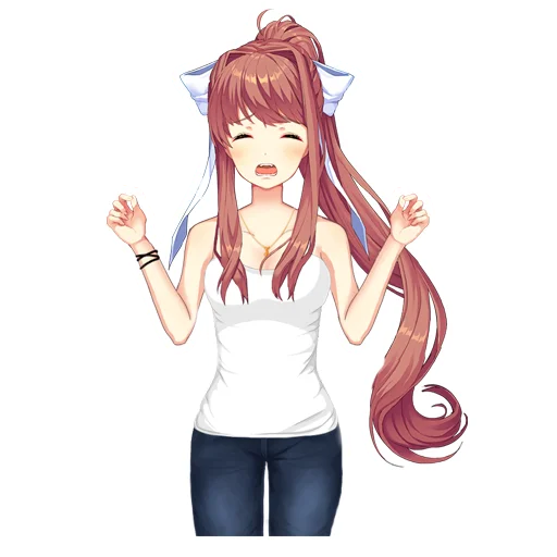 Sticker from the "Monika" sticker pack