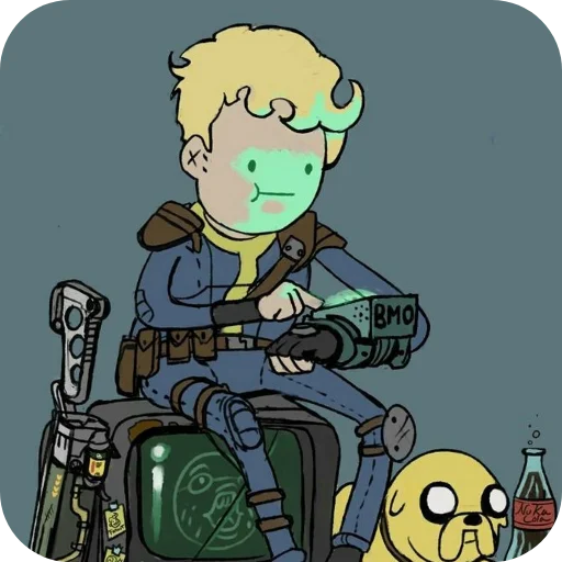 Sticker from the "Fallout Vault Boy" sticker pack