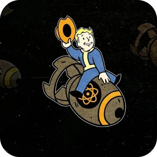 Sticker from the "Fallout Vault Boy" sticker pack