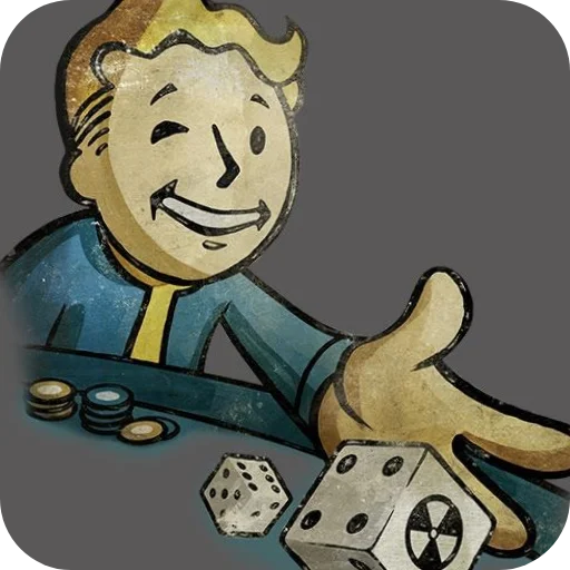 Sticker from the "Fallout Vault Boy" sticker pack