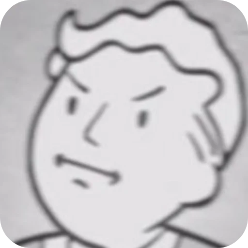 Sticker from the "Fallout Vault Boy" sticker pack