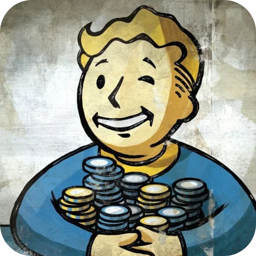 Sticker from the "Fallout Vault Boy" sticker pack